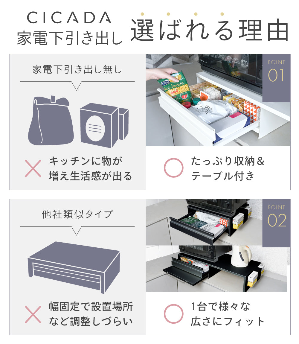 家電下引き出し