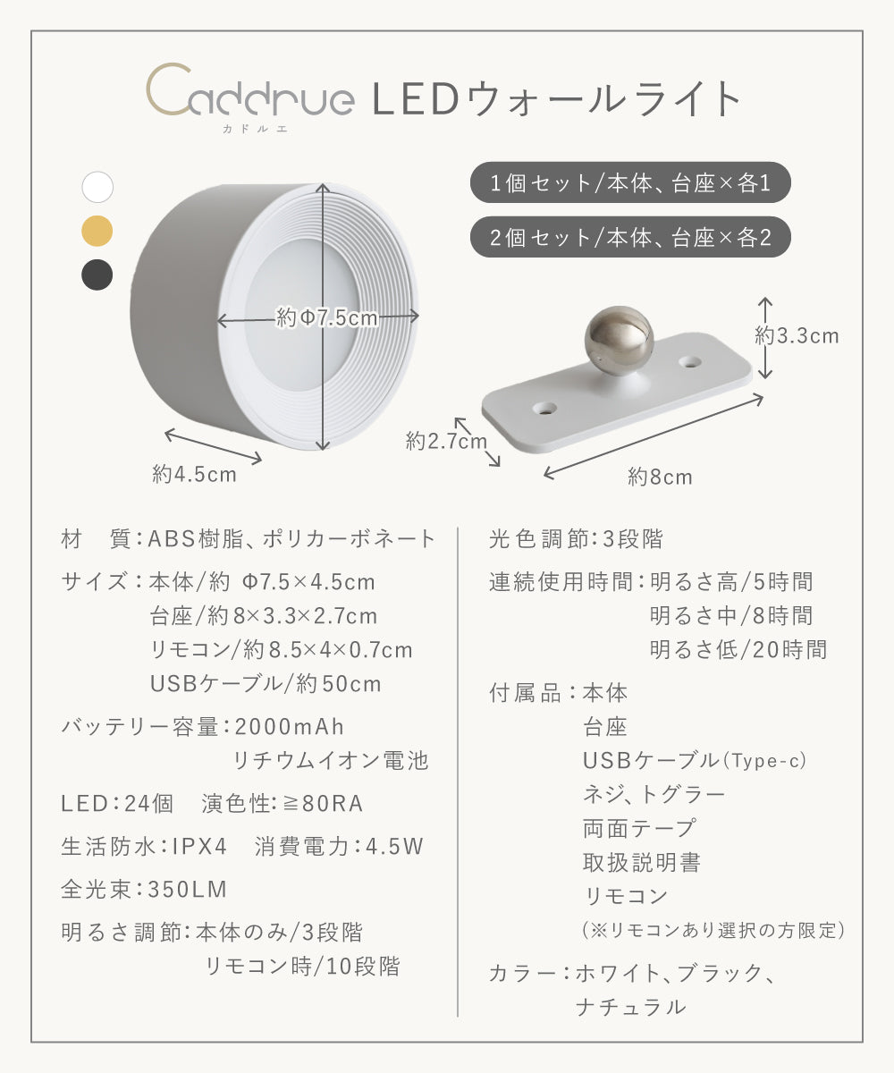 LEDウォールライト