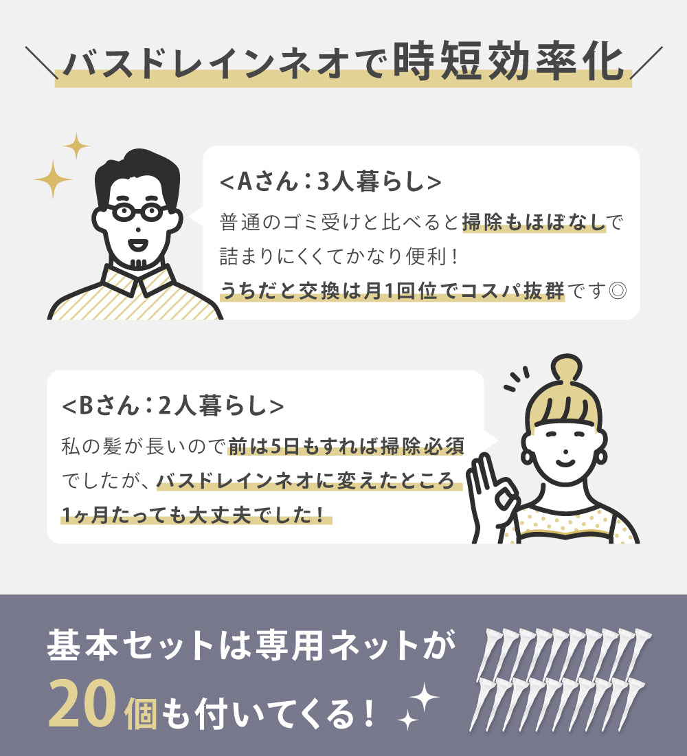 【CICADA】バスドレインネオ