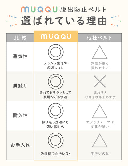 抜け出し防止ベルト