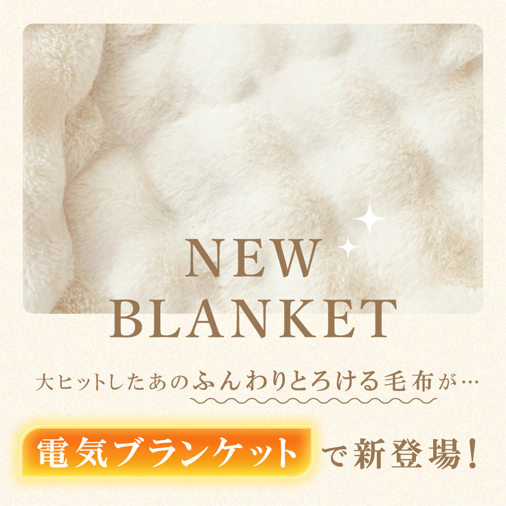Caddrue】 ふわとろ電気毛布 [モカ/ホワイト] – e-kit