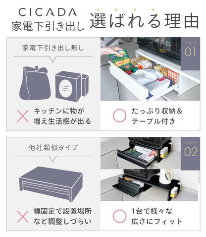 家電下引き出し