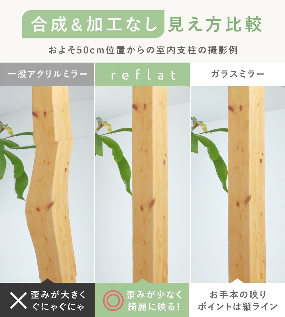 アクリル製アートミラーreflat