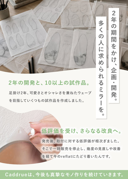 アクリル製アートミラーreflat