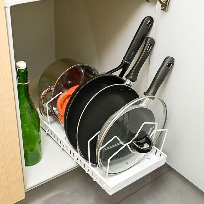 【CICADA】 スライドできるフライパンスタンド