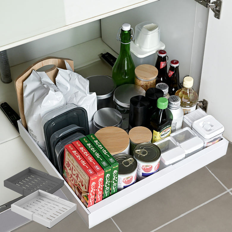 【CICADA】 伸縮スライドボックス [奥行33/42cm]